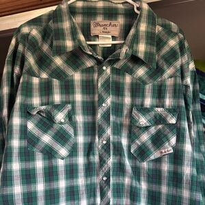 Lot of two flannel Men’s 4X - Wrangler and Canyon Guide Outfitters